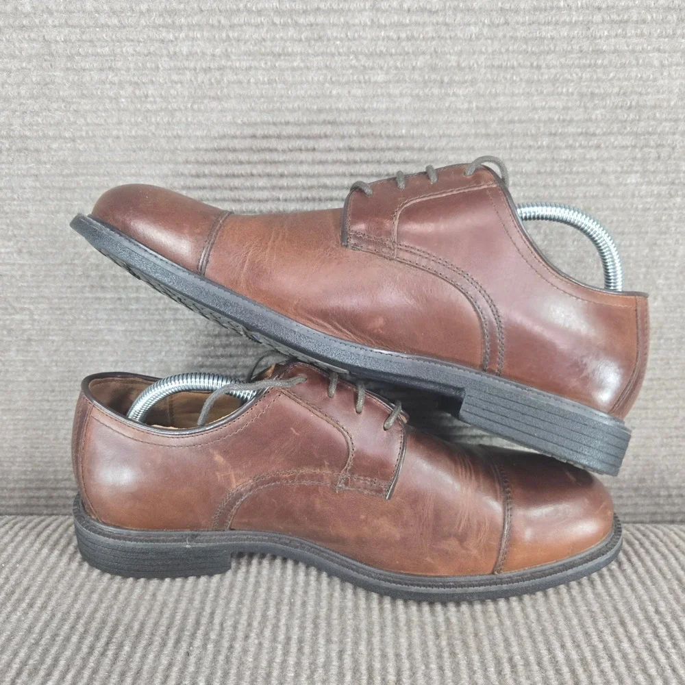 Johnston & Murphy Mens‎ 8.5M Brown XC4 Waterproof Leather Cap Toe Derby 20-7074